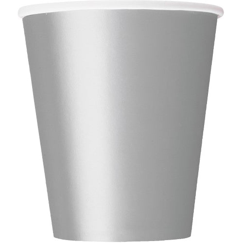 8pk Silver Paper Cups - Everything Party