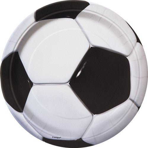 8pk Soccer Ball Paper Plates - Everything Party