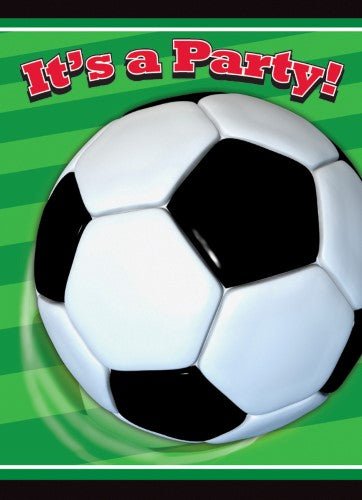 8pk Soccer Ball Party Invitations - Everything Party