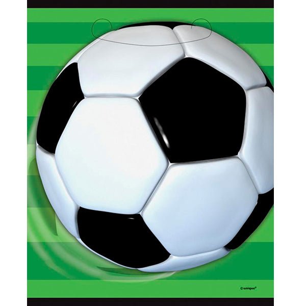 8pk Soccer Ball Plastic Party Bags - Everything Party