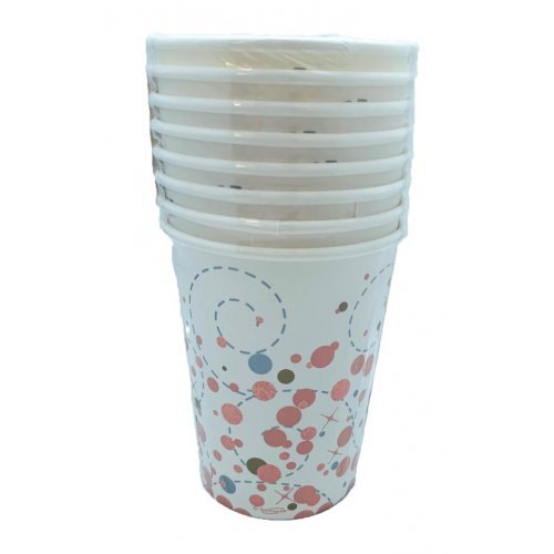 8pk Sparkling Fizz Rose Gold Paper Cups - Everything Party