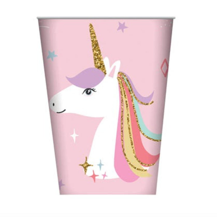 8pk Unicorn Party Paper Cups - Everything Party
