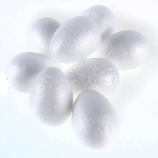 8pk White Foam Easter Eggs - Everything Party
