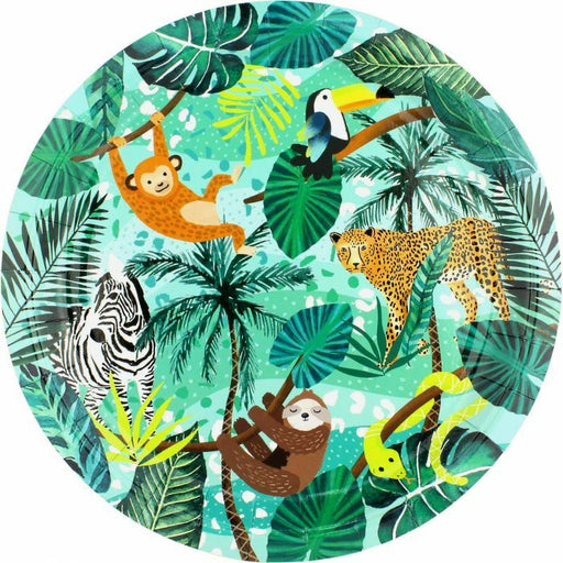 8pk Wild Jungle Safari Paper Plates - Everything Party