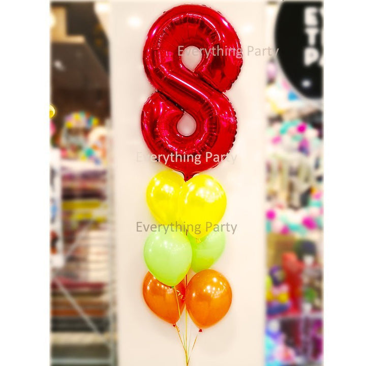 8th Birthday Helium Balloon Bouquet - Everything Party