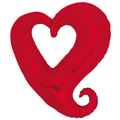 90cm Love Heart SuperShape Foil Balloon - Everything Party