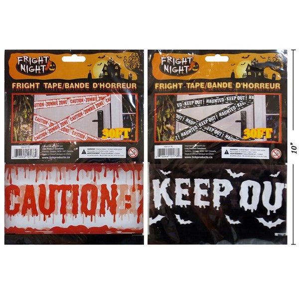 9.14m Halloween Fright Caution Tape - Everything Party