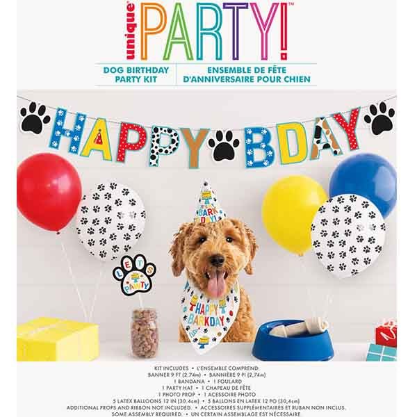 9pcs Dog Puppy Pets Birthday Party Decoration Kit - Everything Party