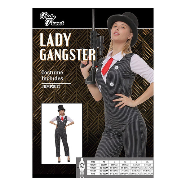 Adult 20s Gangster Lady Costume - Everything Party