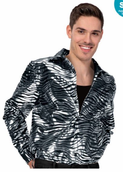 Adult 70s Deluxe Tiger Print Disco Shirt - Everything Party