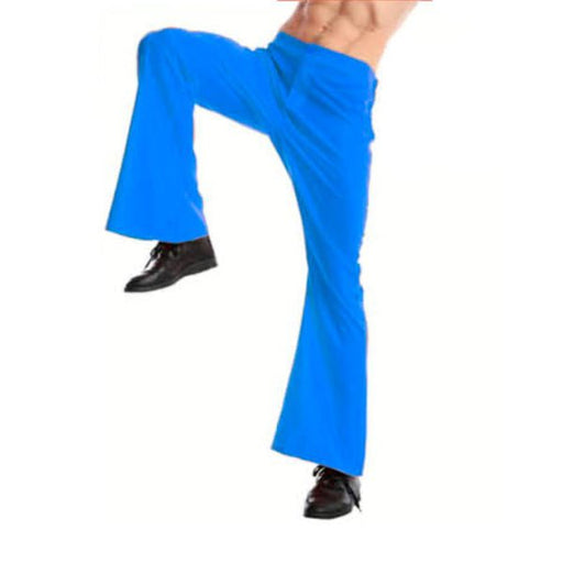 Adult 70s Disco Flare Pants - Blue - Everything Party