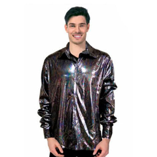 Adult 70s Disco Shirt - Black - Everything Party