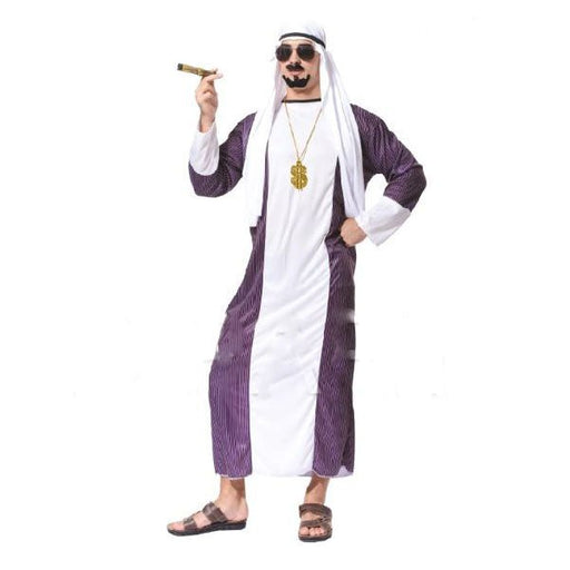 Adult Arabian Man Costume Purple - Everything Party