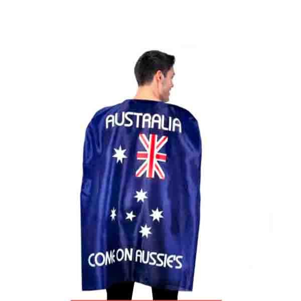 Adult Aussie Cape Australian Flag Cape - Everything Party