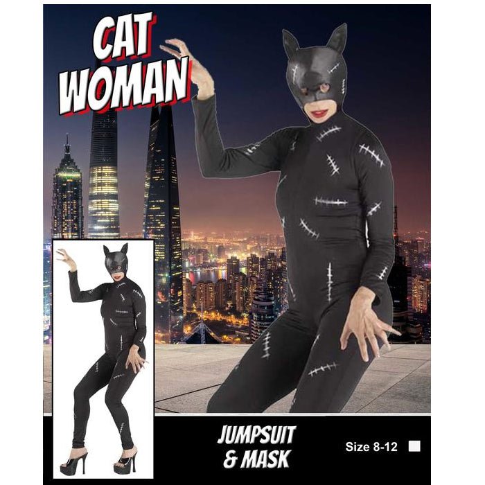 Adult Black Cat Woman Costume Everything Party adult-black-cat-woman-costume-everything-party