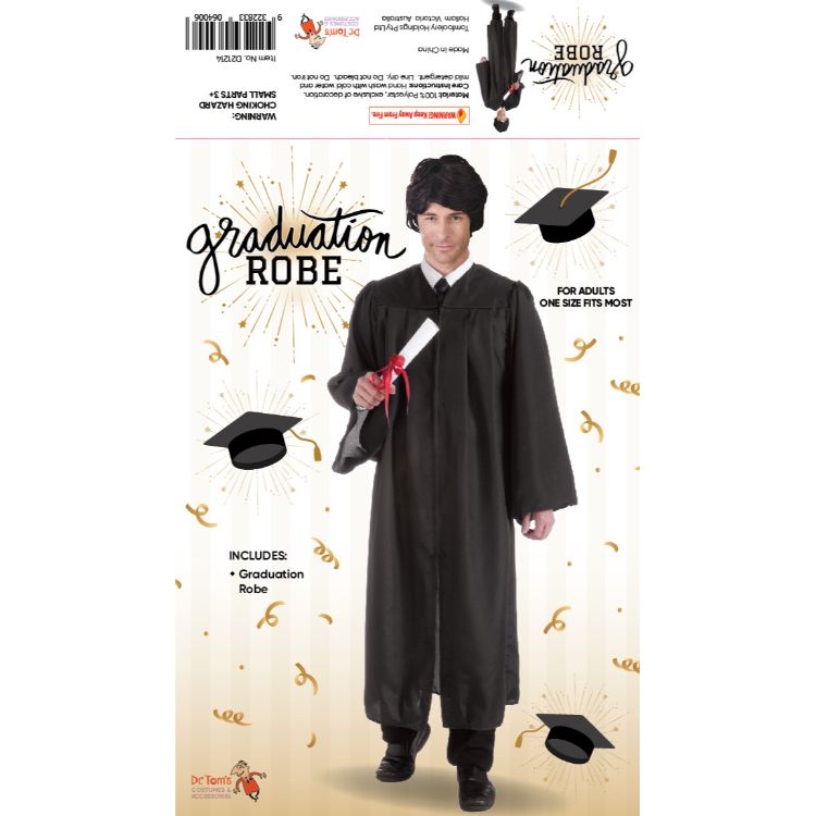 Adult Black Graduation Robe – Everything Party
