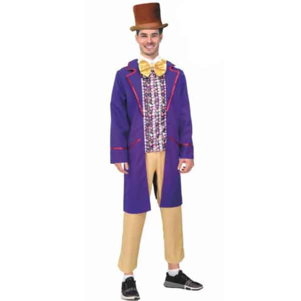 Adult Book Week Fairytale Chocolatier Willy Wonka Costume - Everything Party