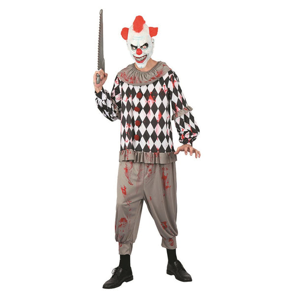 Adult Creepy Bloody Harley Quinn Clown Halloween Costume - Everything Party