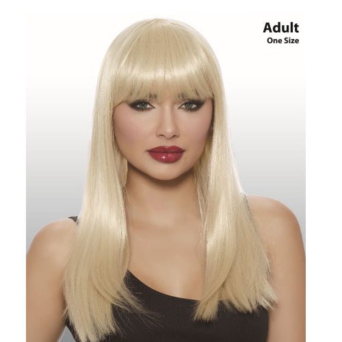 Adult Deluxe Long Blonde Wig with Fringe - Everything Party