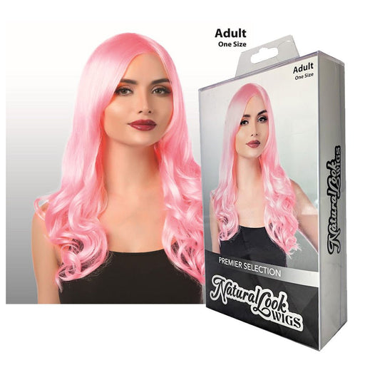 Adult Deluxe Long Curly Wig - Light Pink - Everything Party