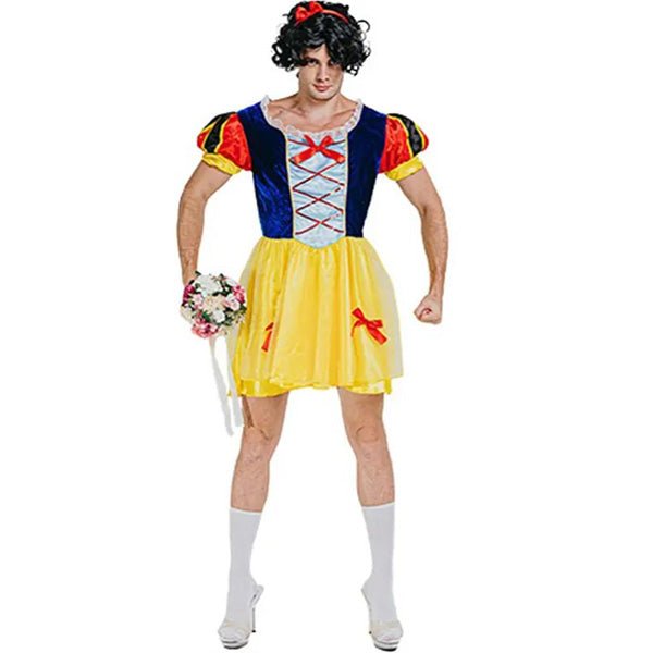 Adult Deluxe Mens Bucks Night Snow White Funny Costume - Everything Party