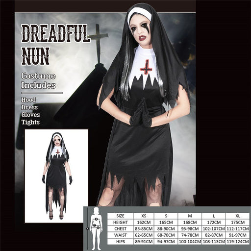 Adult Dreadful Nun Costume - Everything Party