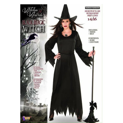 Adult Halloween Black Magic Witch Costume - Everything Party