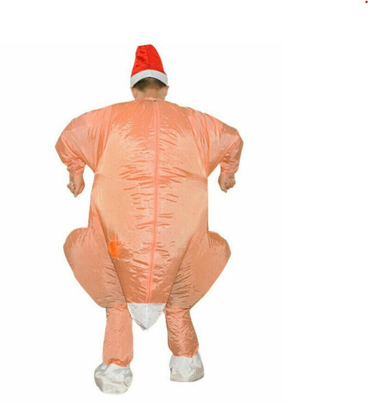 Adult Inflatable Christmas Roast Chicken Turkey Costume - Everything Party
