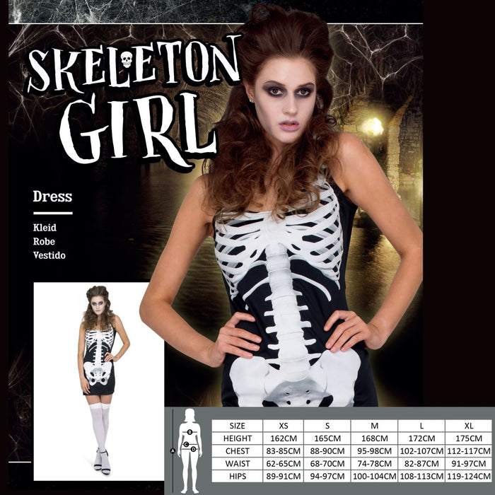 Adult Karnival Skeleton Girl Costume - Everything Party