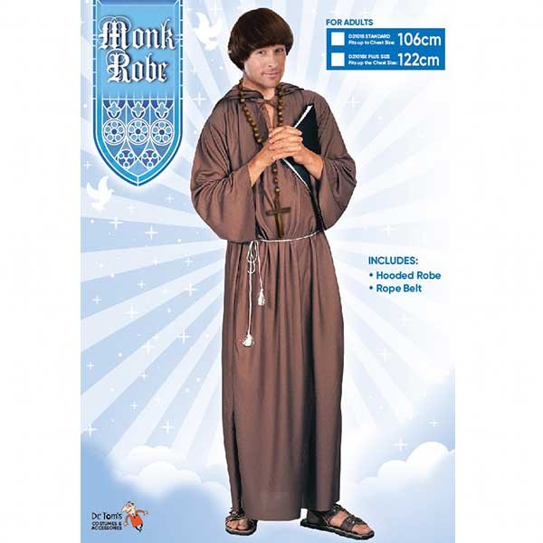 Adult Monk Costume Robe - Everything Party