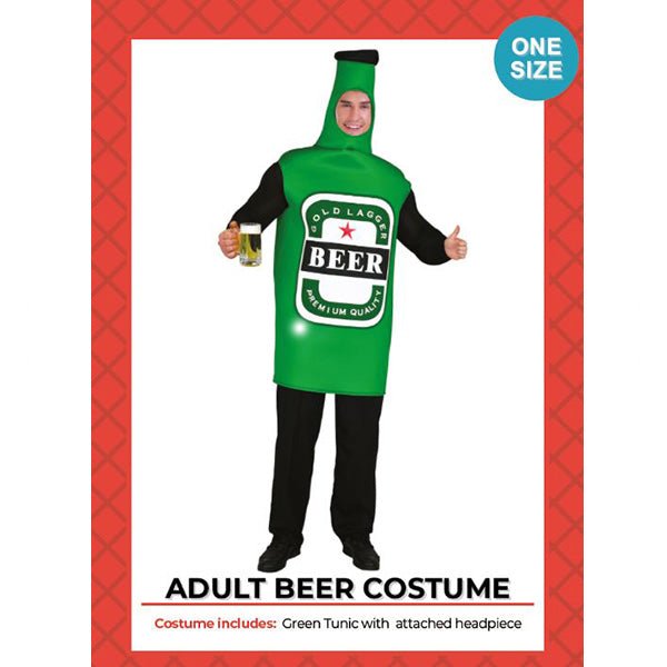 Adult Oktoberfest Novelty Beer Bottle Man Costume - Everything Party