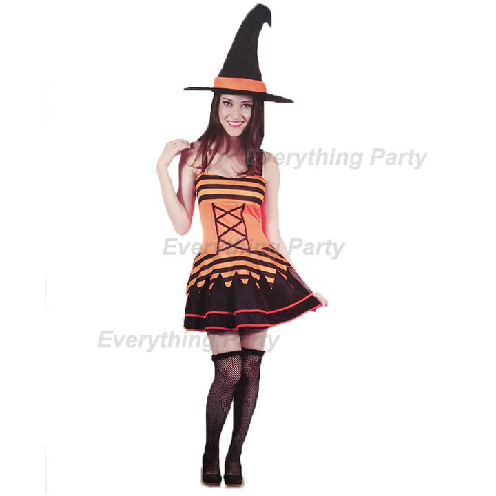 Adult Orange Witch Costume - Everything Party