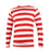 Adult Red & White Stripe Where's Wally Shirt - Everything Party