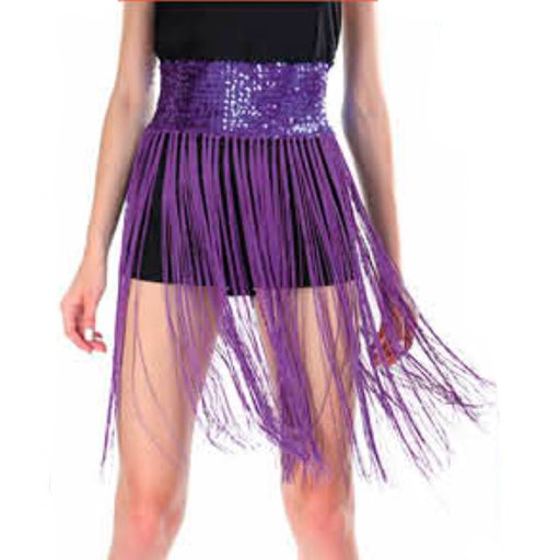 Adult Sequin Belt with Fringe - Purple - Everything Party