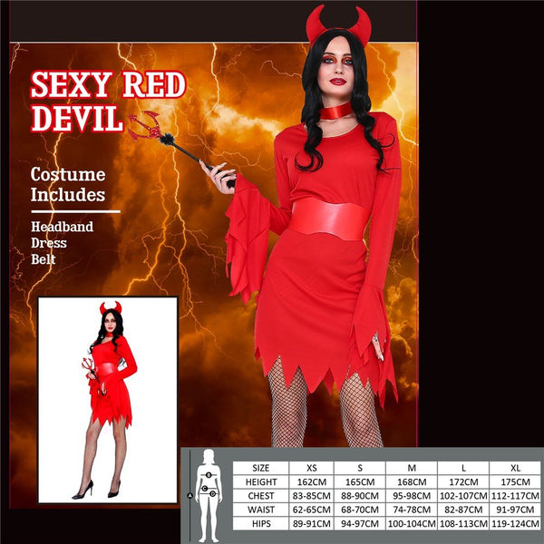 Adult Sexy Red Devil Costume - Everything Party