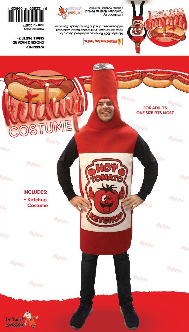 Adult Tomato Ketchup Costume - Everything Party