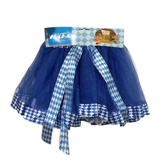 Adult Traditional Oktoberfest Tutu with Ribbon - Everything Party