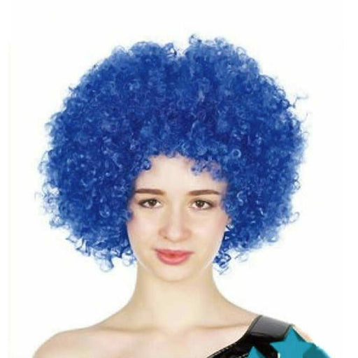 Adult Unisex Blue Afro Wig - Everything Party