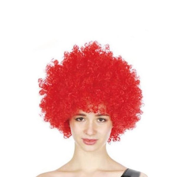 Adult Unisex Red Afro Wig - Everything Party