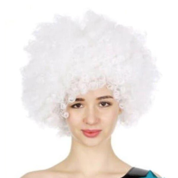 Adult Unisex White Afro Wig - Everything Party