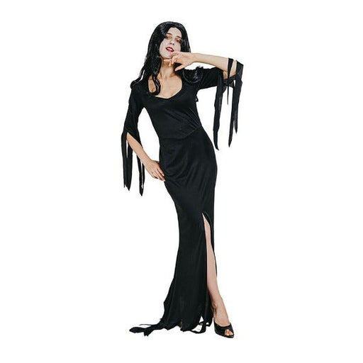 Adult Wednesday Addams Family Morticia Halloween Costume - Everything Party
