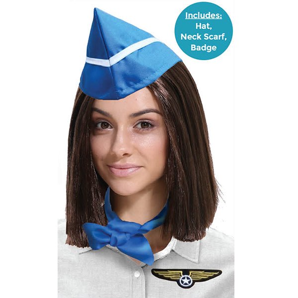 Air Hostess Flight Attendant Accessory Set - Everything Party