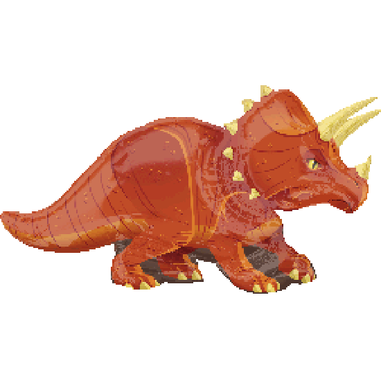 Anagram 35" Triceratops Dinosaur SuperShape Foil Balloon - Everything Party