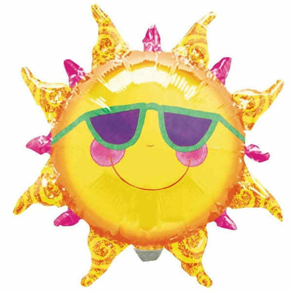 Anagram 61cm Smiley Sun Foil Balloon - Everything Party