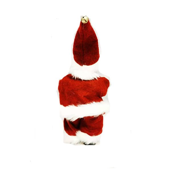 Animated Standing Santa Claus Plays Accordion with Music Figurine - Everything Party