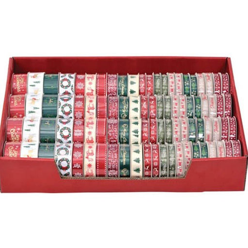 Assorted Christmas Traditional Mix Ribbon - 2m - Everything Party