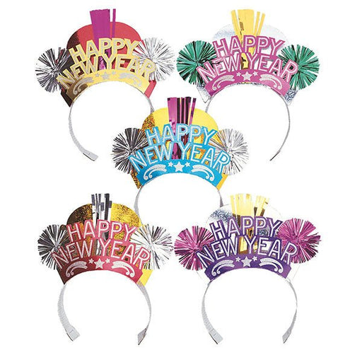 Assorted New Year's Fancy Glitter Tiara - Everything Party