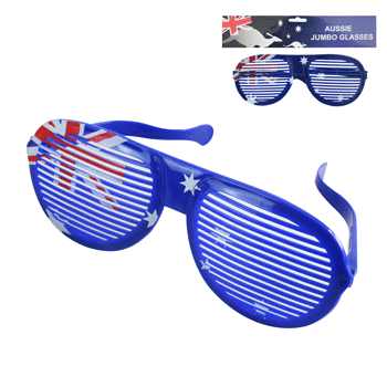Aussie Jumbo Australian Flag Party Glasses - Everything Party