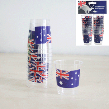Australia Day - 24pk Aussie Shot Glass - Everything Party