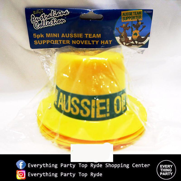 Australia Day - 5pk Mini Aussie Hat - Everything Party